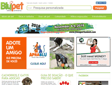 Tablet Screenshot of blupet.com.br